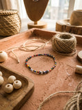 Bracelet Élastique en Perles Artisanales – Composition Multicolore