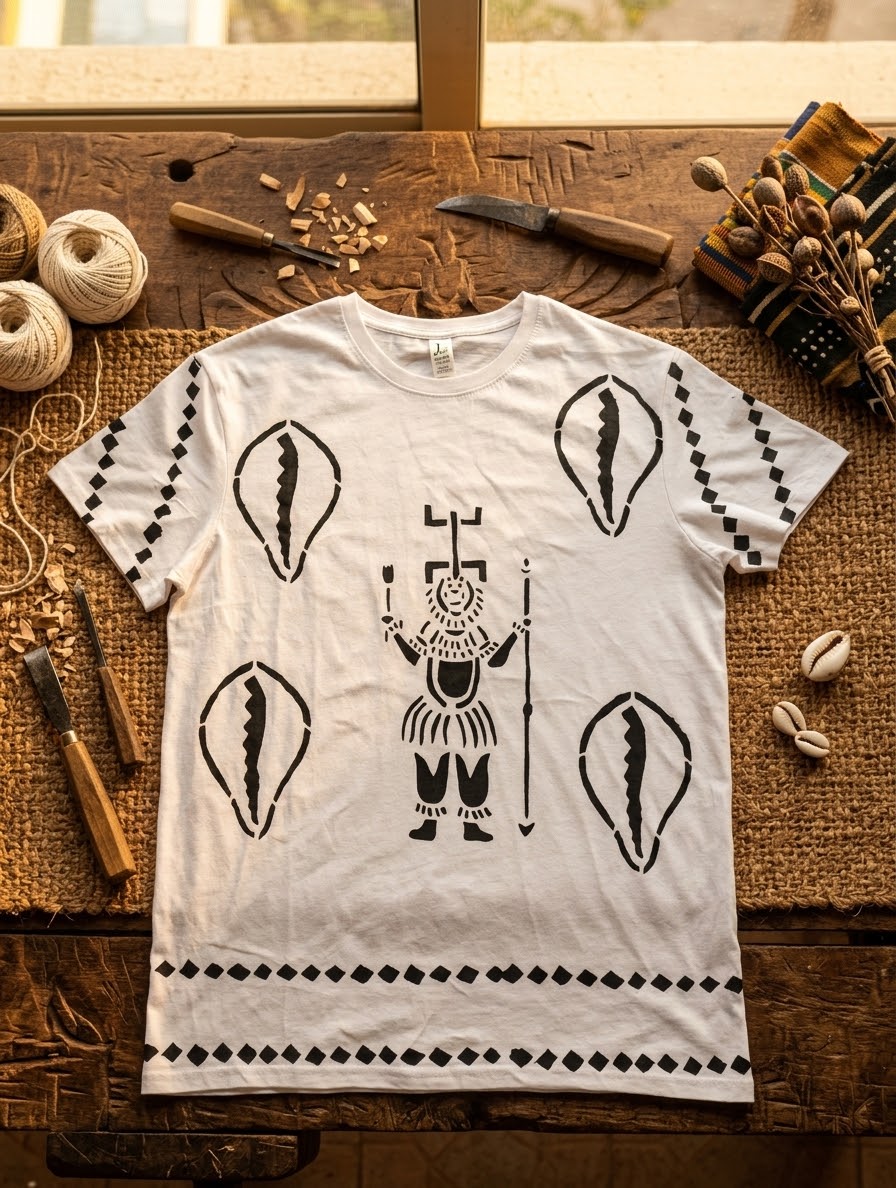 T-shirt Unissexe Inspiration Bogolan