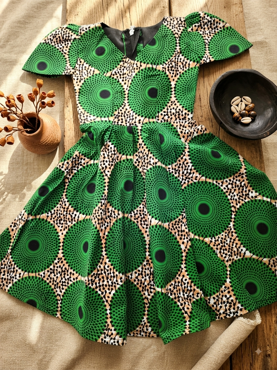 Robe Wax Enfant — Collection Soleil & Couleurs⁠