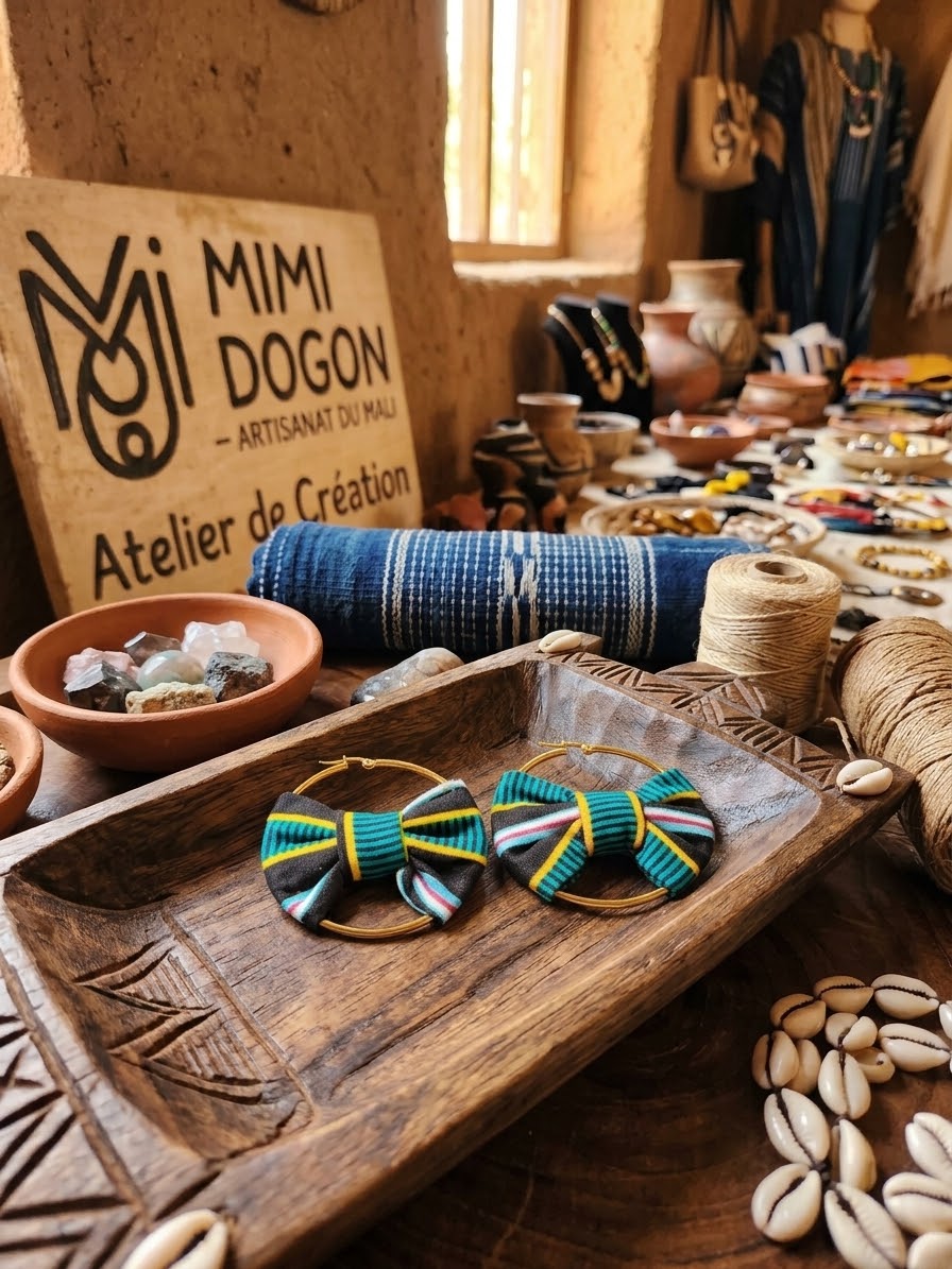 Boucles d'oreilles wax : L'éclat africain