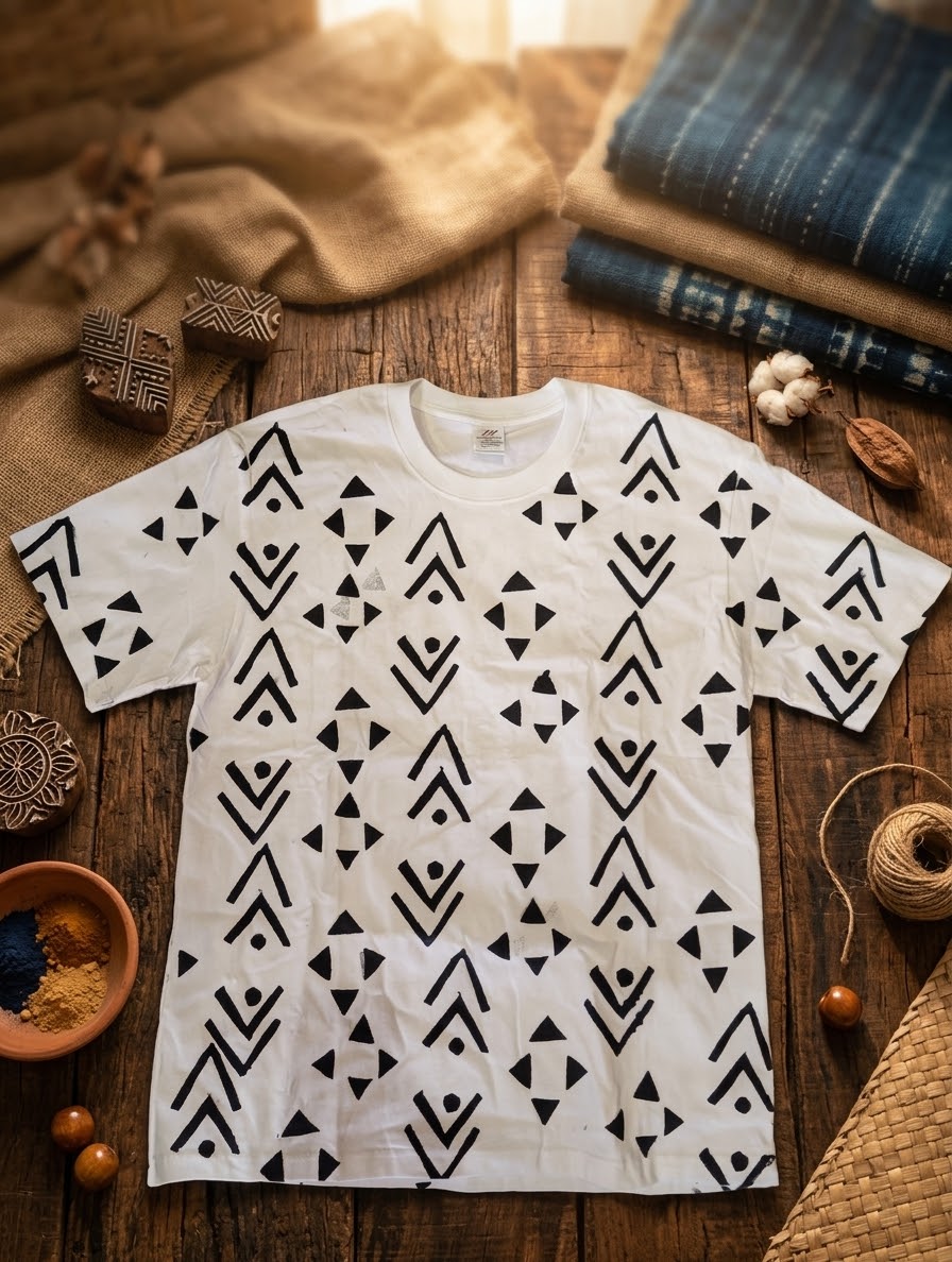 T-shirt Unissexe Inspiration Bogolan