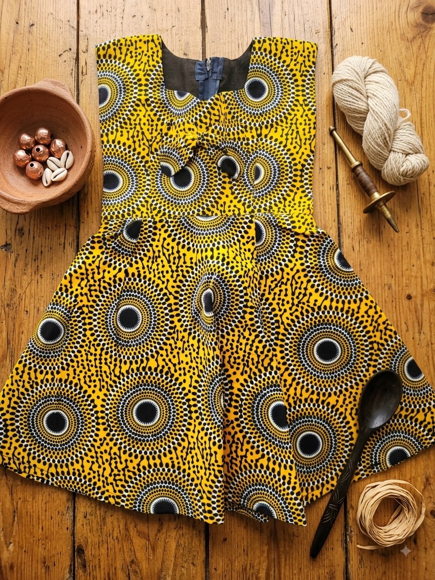 Robe Wax Enfant — Collection Soleil & Couleurs⁠