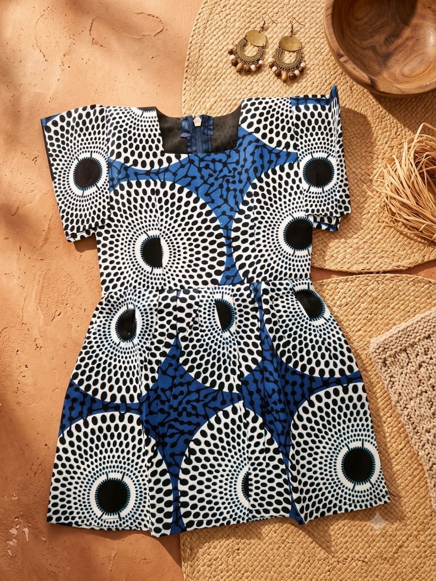 Robe Wax Enfant — Collection Soleil & Couleurs⁠