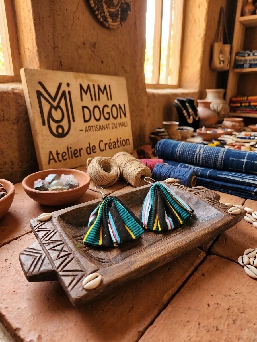 Boucles d'oreilles wax : L'éclat africain