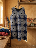 Robe Tunique Mi-Longue en Wax