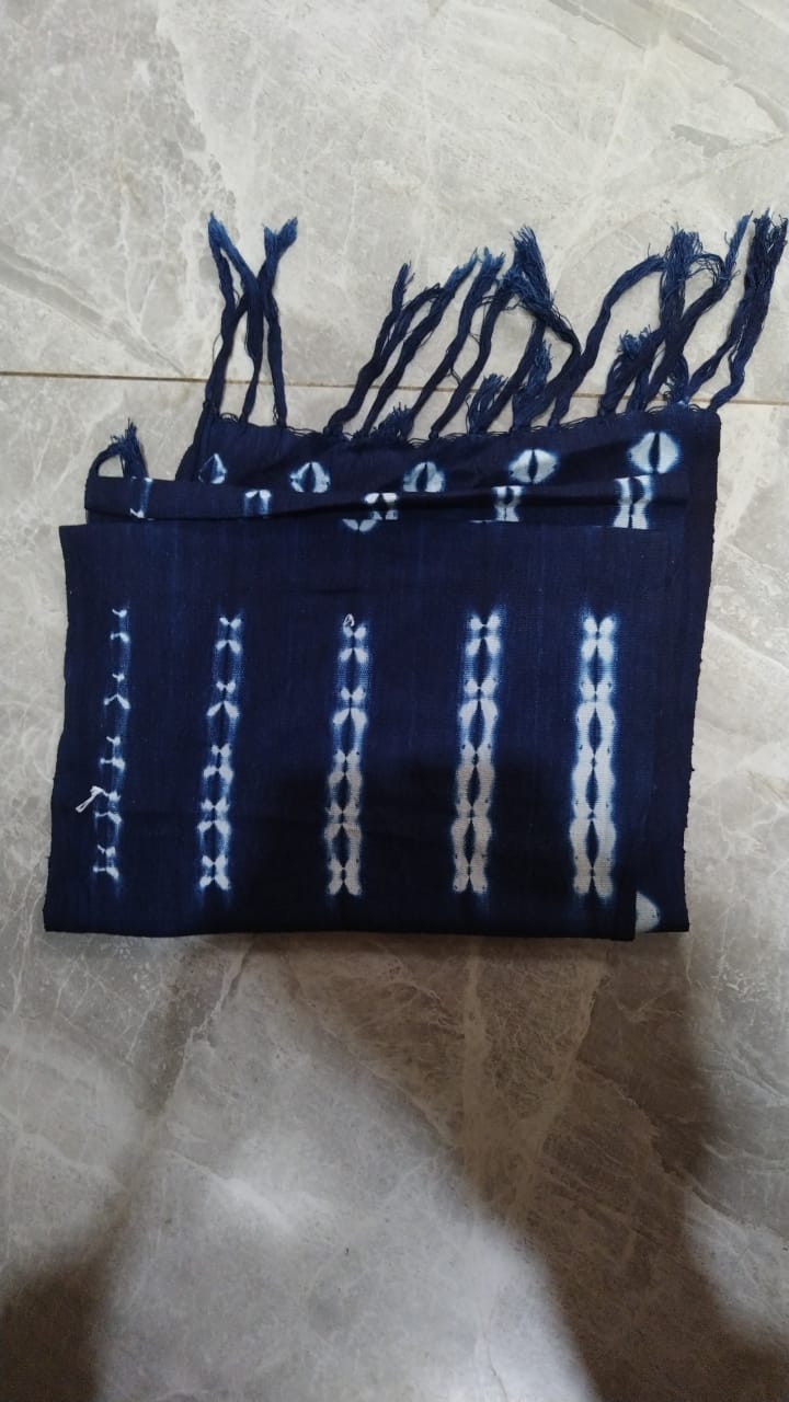 Écharpe indigo du Mali