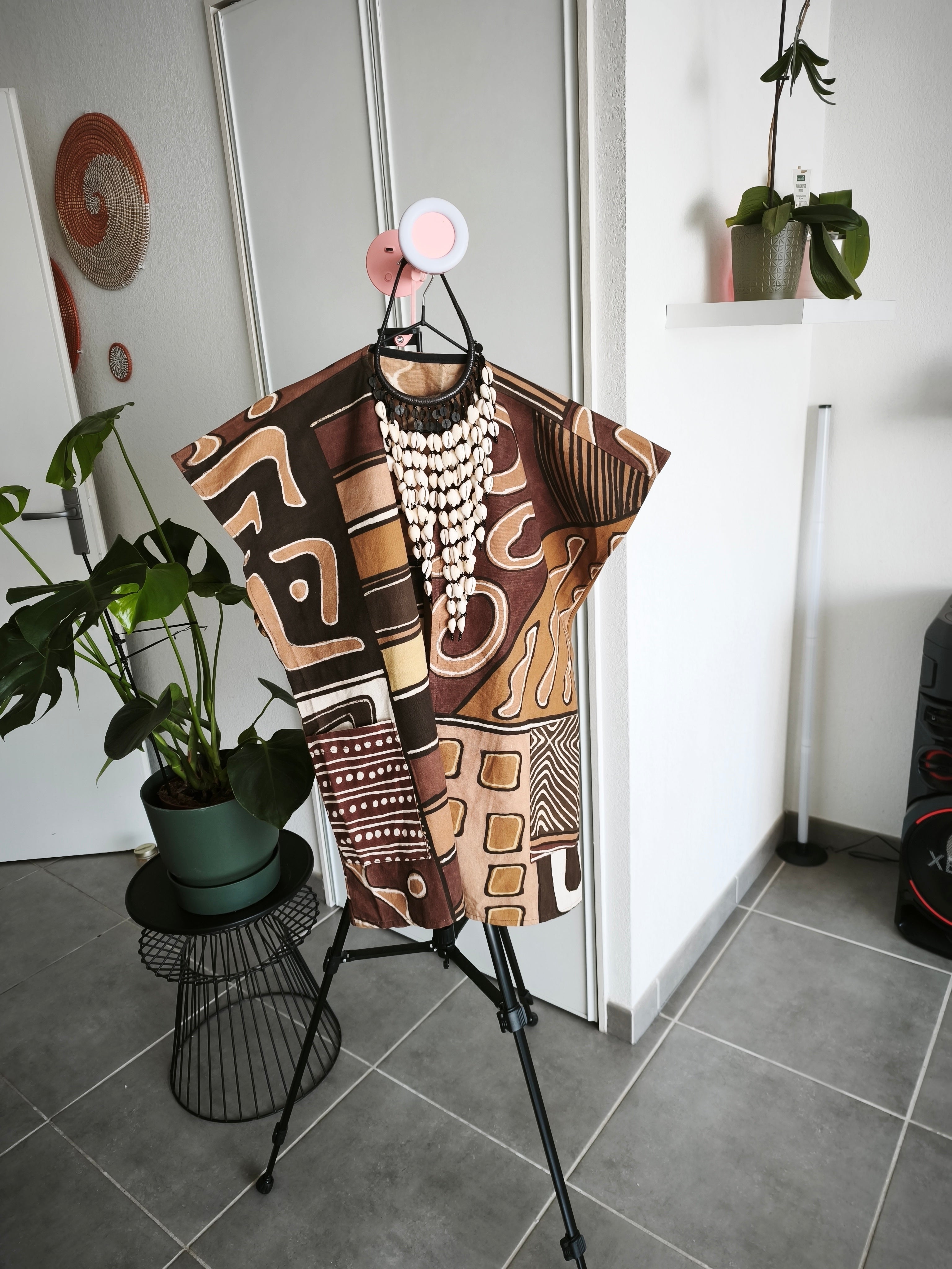 Chemise toile de boue bogolan